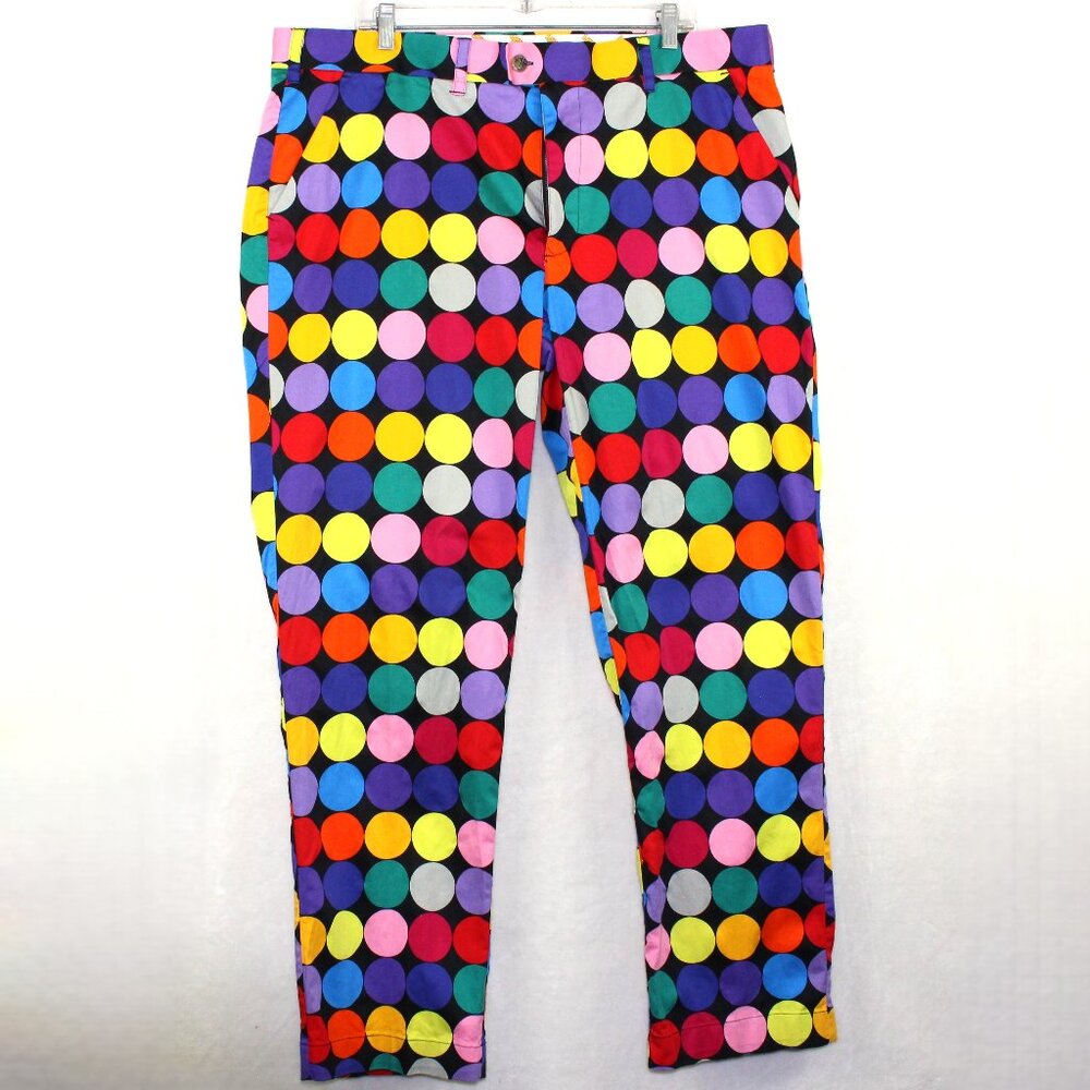 Loudmouth Disco Ball Black Golf Pants Mens XL (40" waist)
